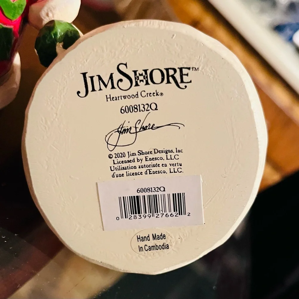Jim Shore 2020 Santa Ornaments - Red and Green - Picture 3 of 3